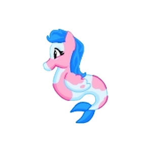 Pink and Blue Hippocamp Seapony